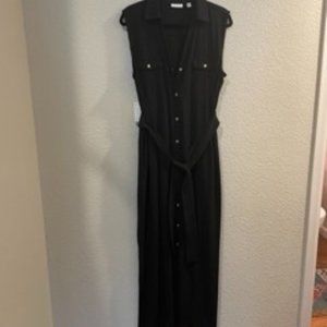 NEW YORK & CO. XL BLACK SLEEVELESS MAXI